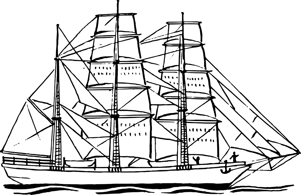 sailboat black and white coloring pages - photo #31