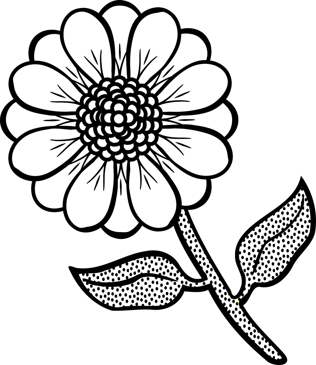 Free printable flower coloring pages 16 pics HOWTODRAW in 1 minute