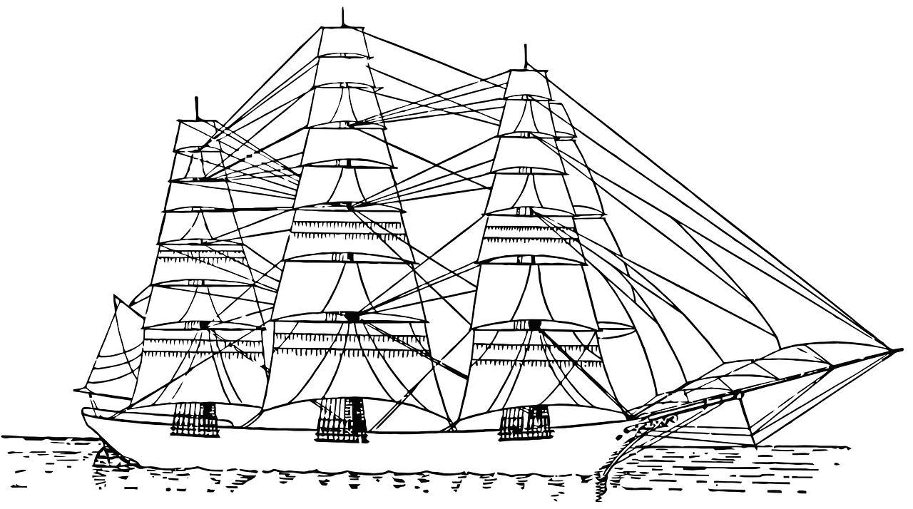 Boat coloring pages free for kids 3