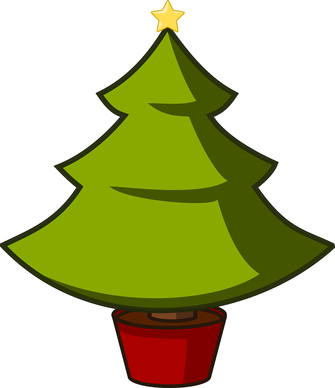 how to draw a Christmas tree 2