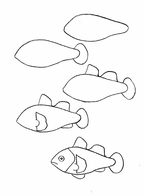 how to draw a fish 10