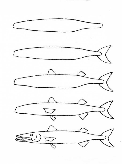 how to draw a fish 12
