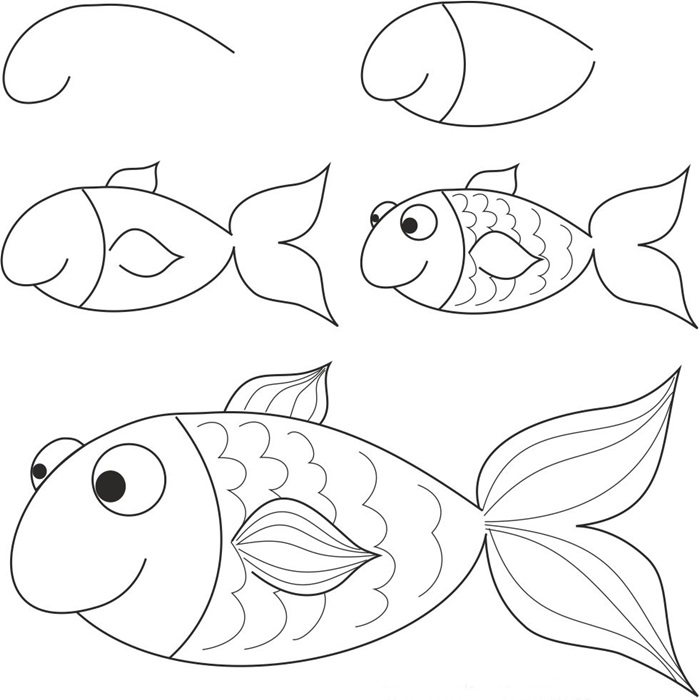 how to draw a fish 39