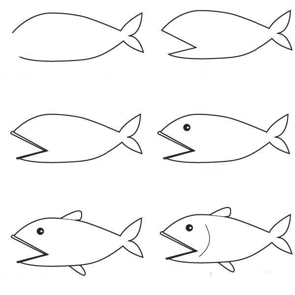 how to draw a fish 43