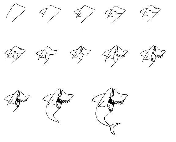 how to draw a fish 64