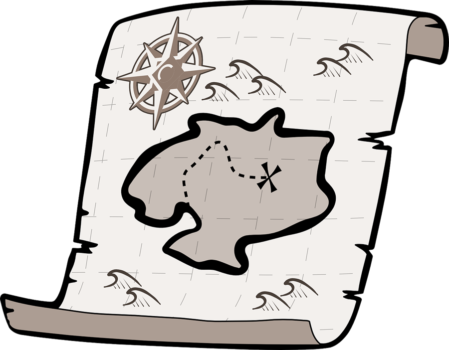 how to draw a treasure map, pirates map 14