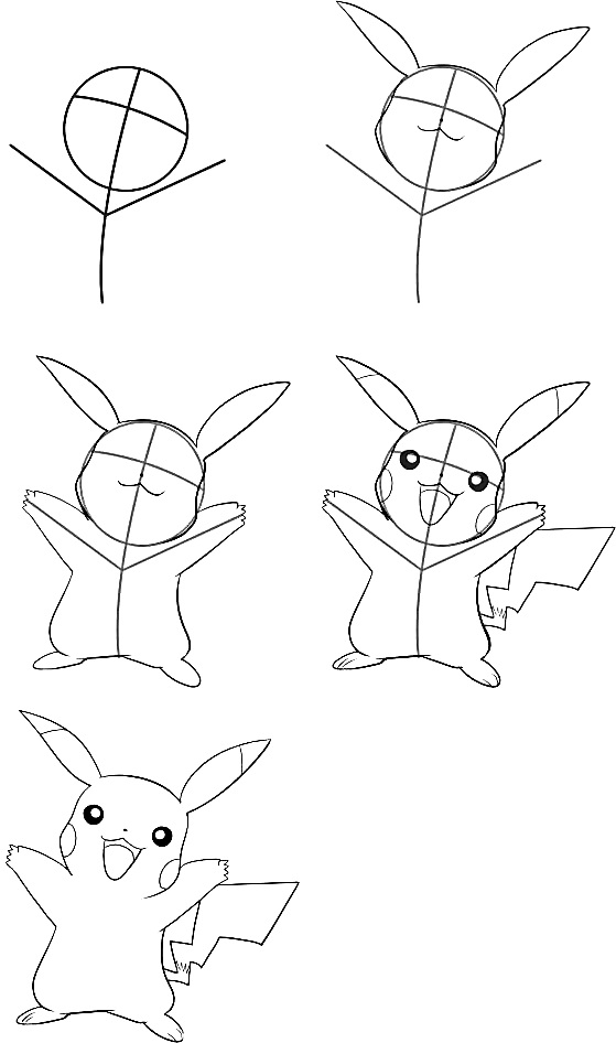 how to draw pokemon 4
