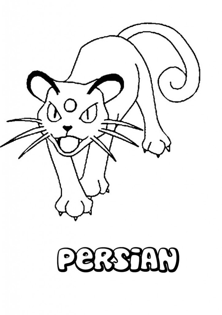 persian-pokemon-coloring-pages-Persian