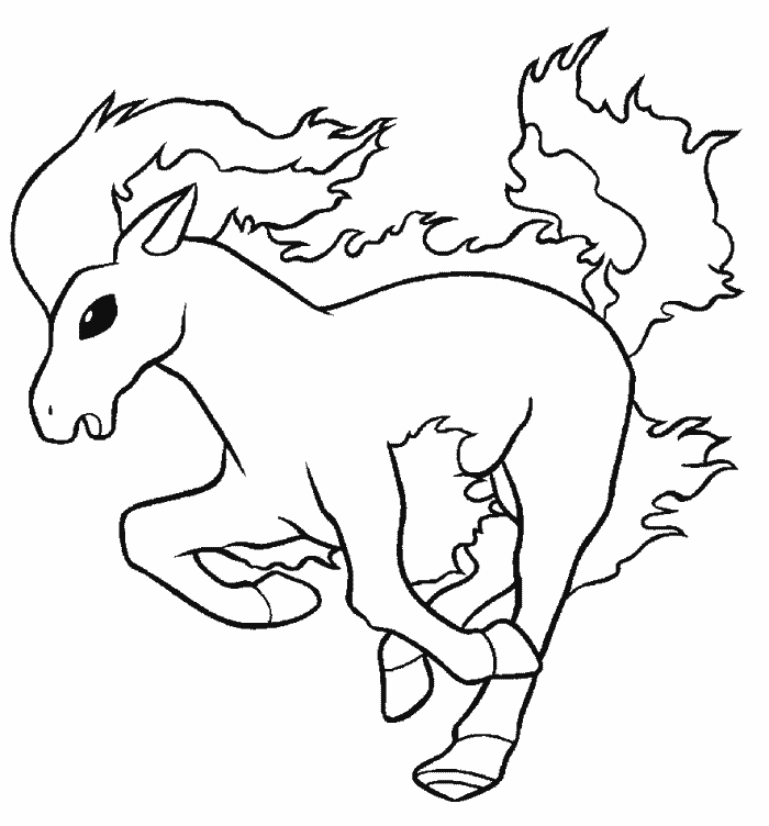 running-horse-coloring-pages