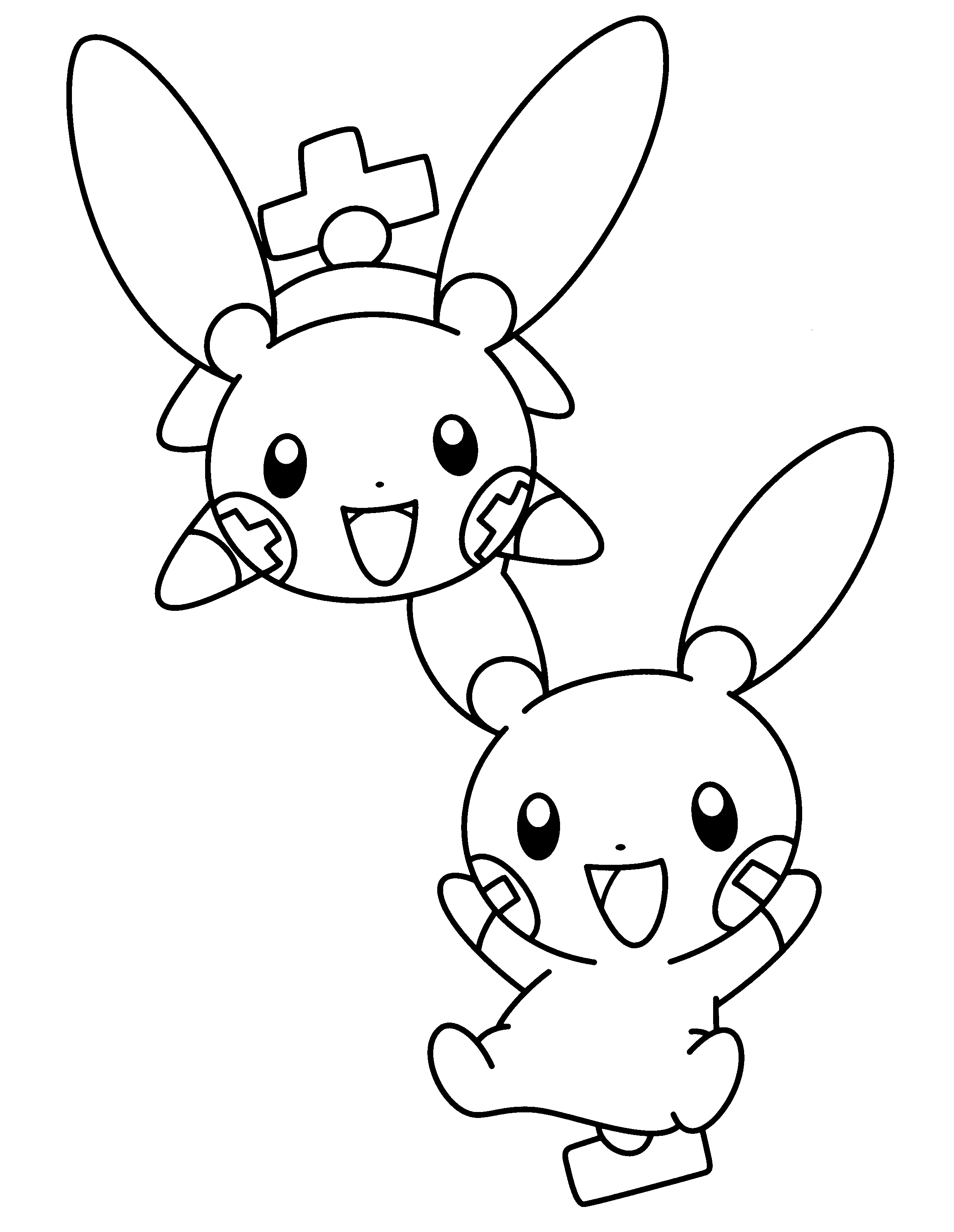 twin-pokemon-coloring-pages