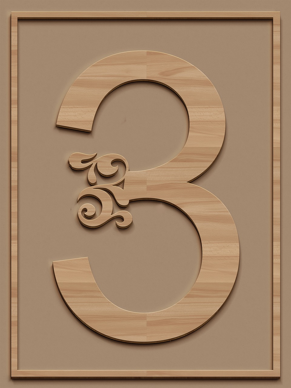 3 three- numbers from 1 to 10 images for printing, part 13