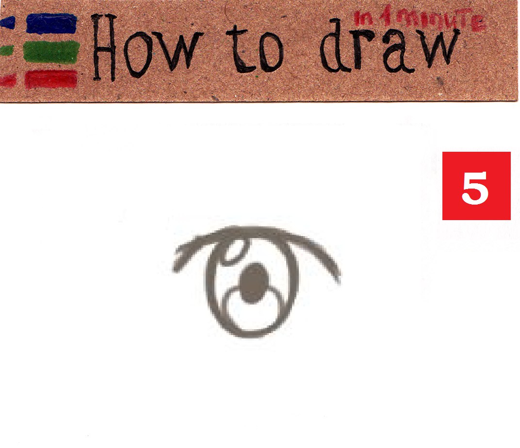 How to draw anime eyes - easy tutorial step by step