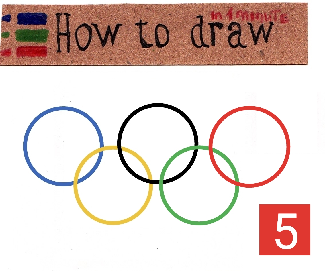 How to draw the 2020 Summer Olympics emblem