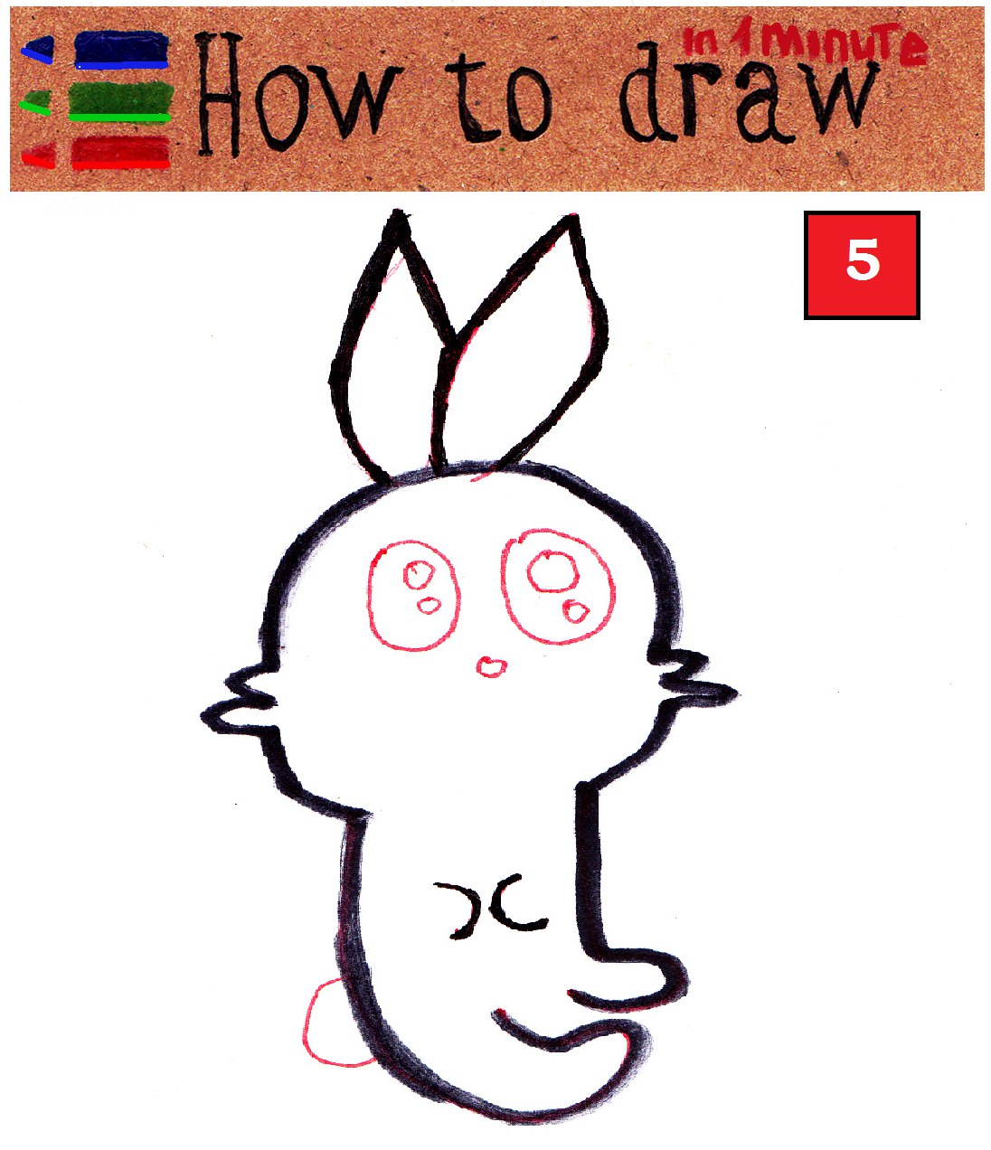 How to draw cute pokemon scorbunny step by step