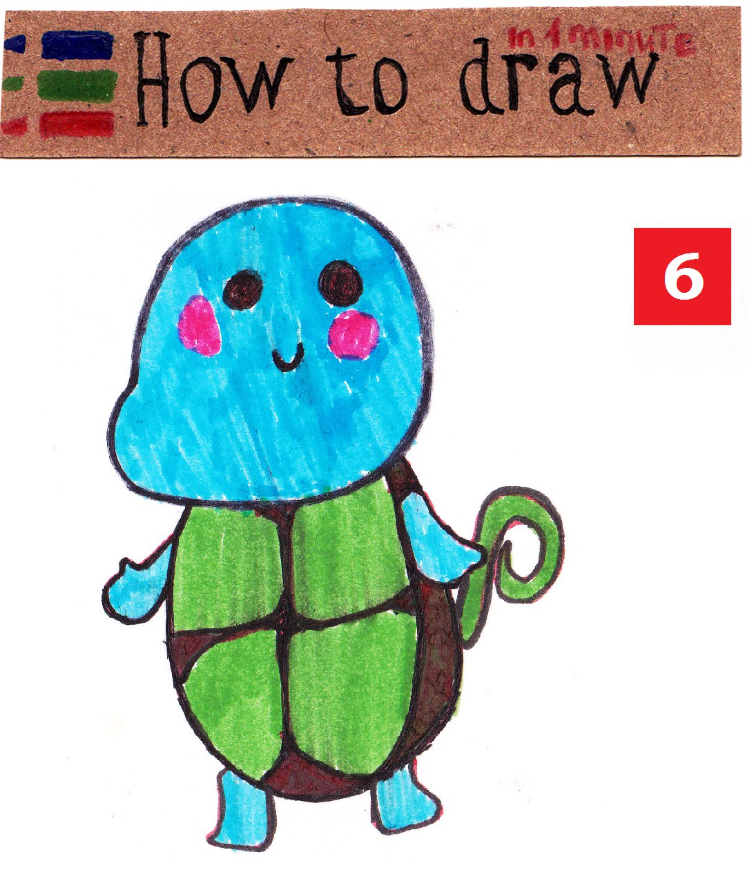How to draw cute Pokemon Squirtle step by step