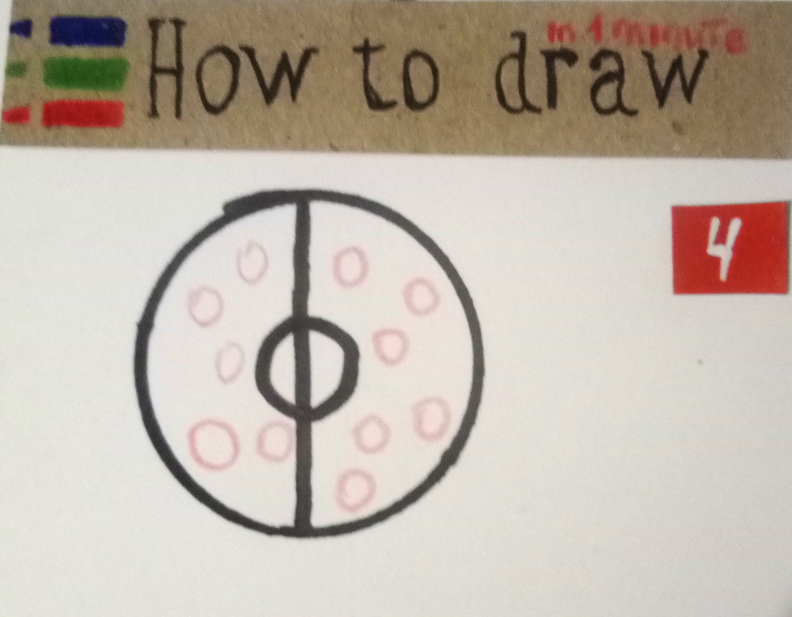 How to draw a ladybug, a simple tutorial for kids